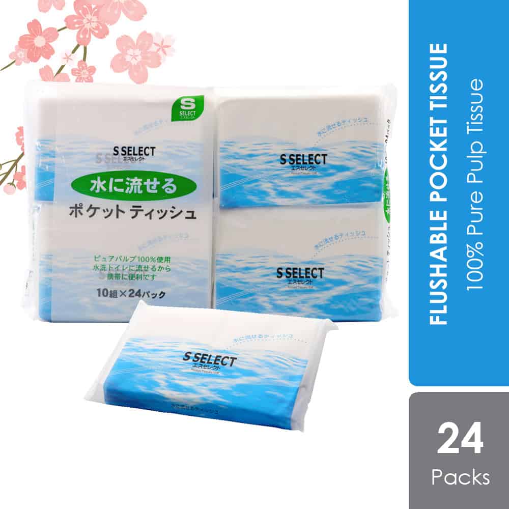 S Select Flushable Pocket Tissue