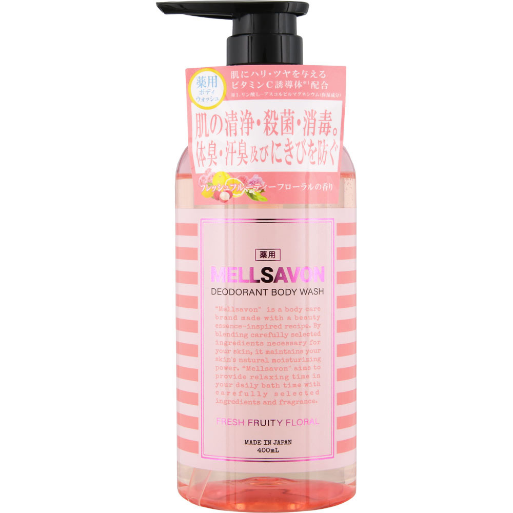 Mellsavon Deodorant Body Wash Fresh Fruity Floral 400ml